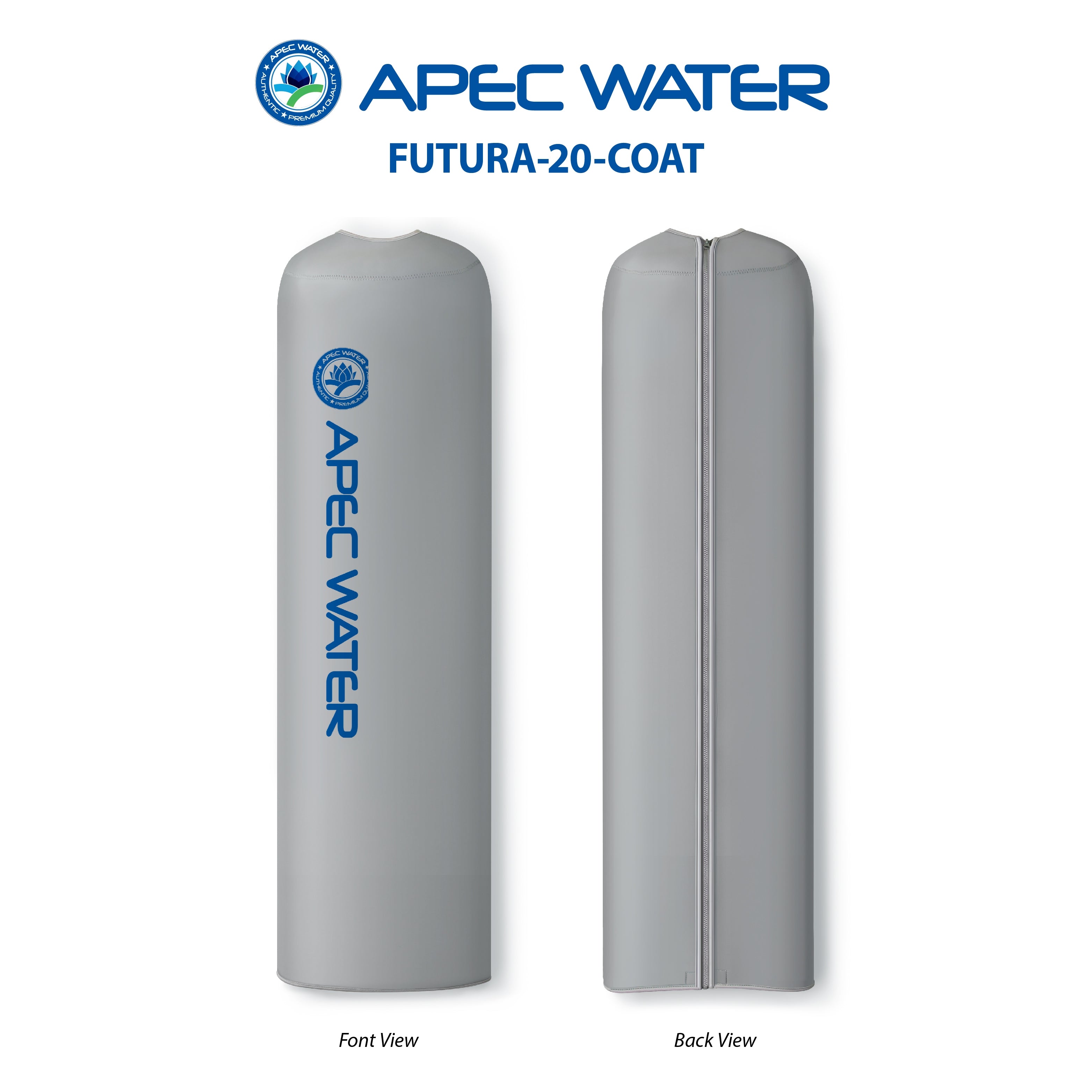Durable Insulated Protective Coat Jacket for Whole House Water Filter Systems/Salt-Free Water Conditioners, 12'' x 12'' x 52''