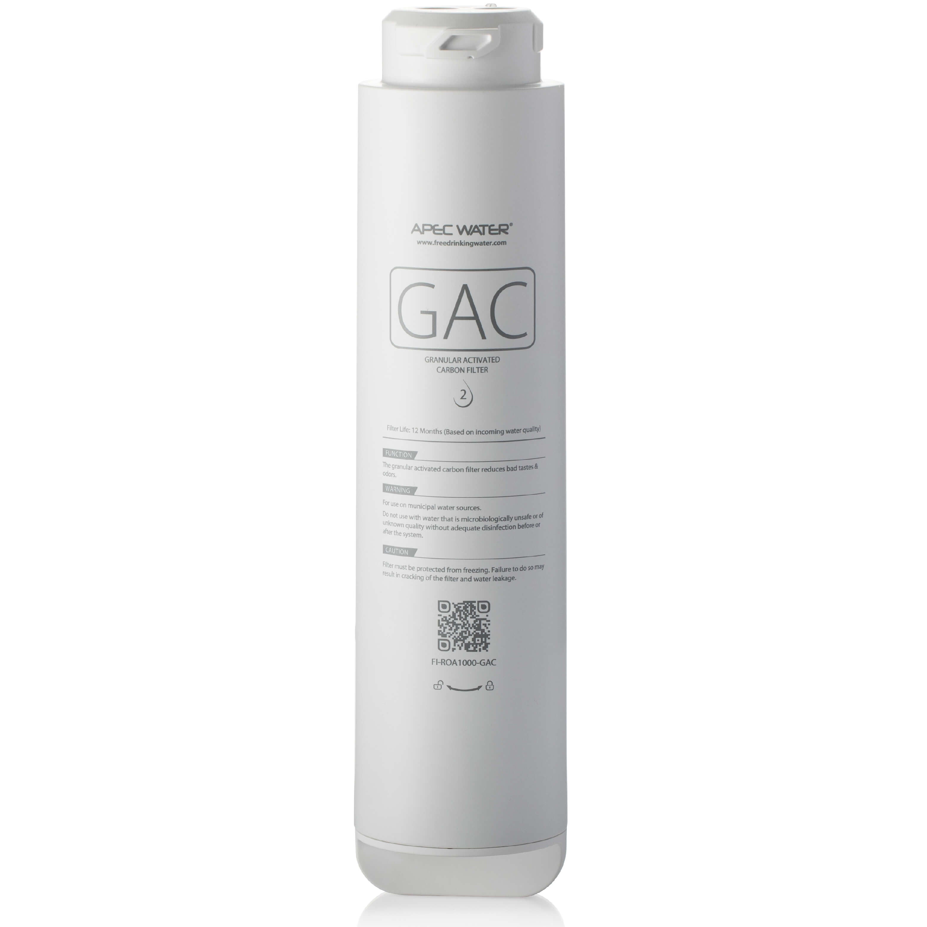 APEC ROTL-A1000 Replacement Granular Activated Carbon Filter, NSF 372 & 58 Certified