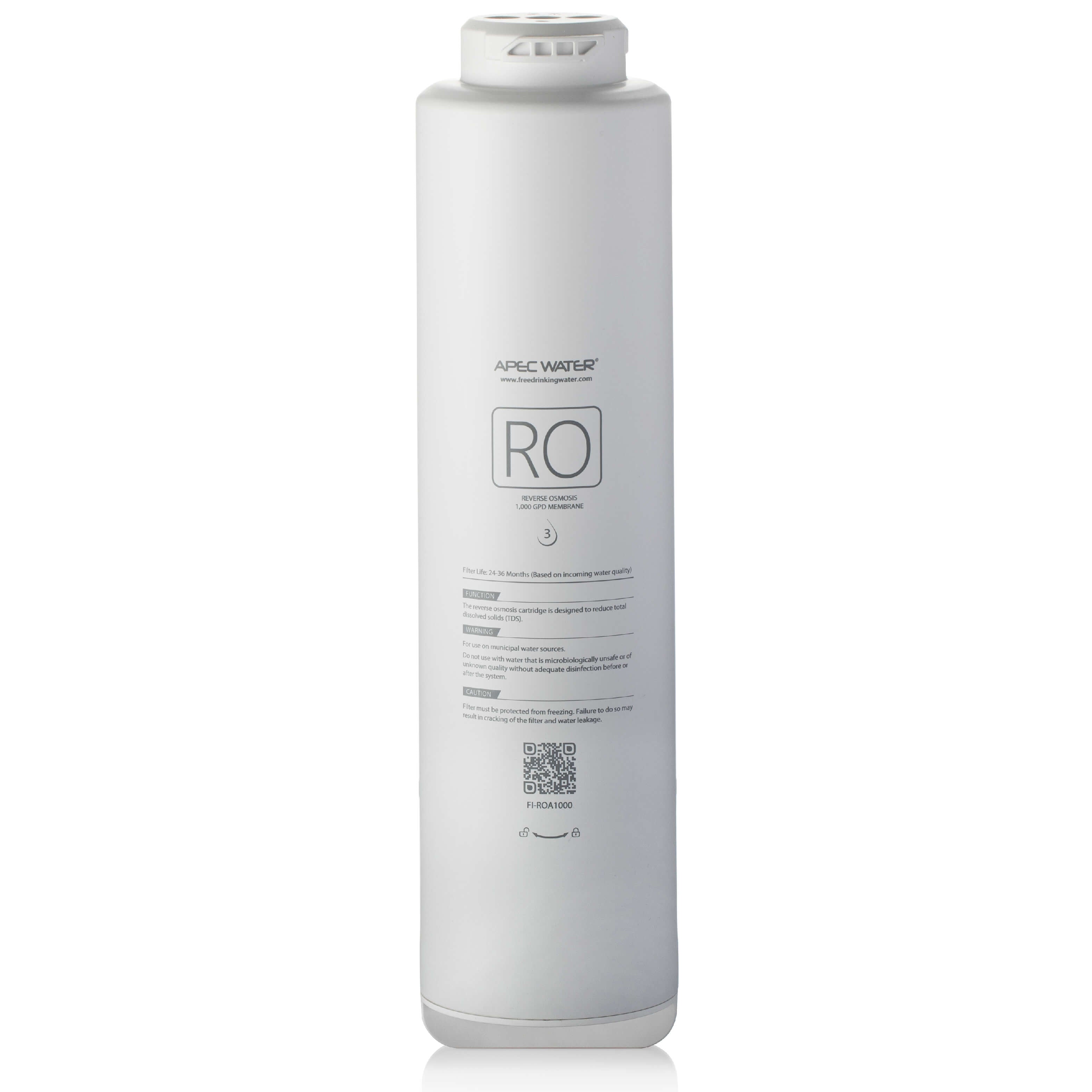 APEC ROTL-A1000 & ROTL-A1000ALK Replacement RO Filter, NSF 372 & 58 Certified