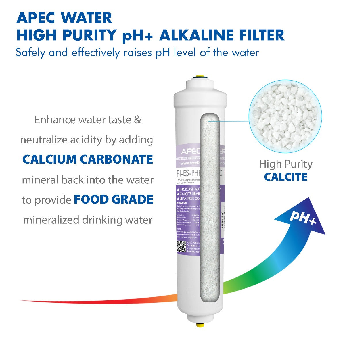 APEC RO 2 Year Replacement Filter Set for ESSENCE 75 GPD PH Reverse Osmosis Systems (Stages 1-6)