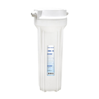 APEC 10 Inch White Standard Filter Housing with 1/4" John Guest Fittings
