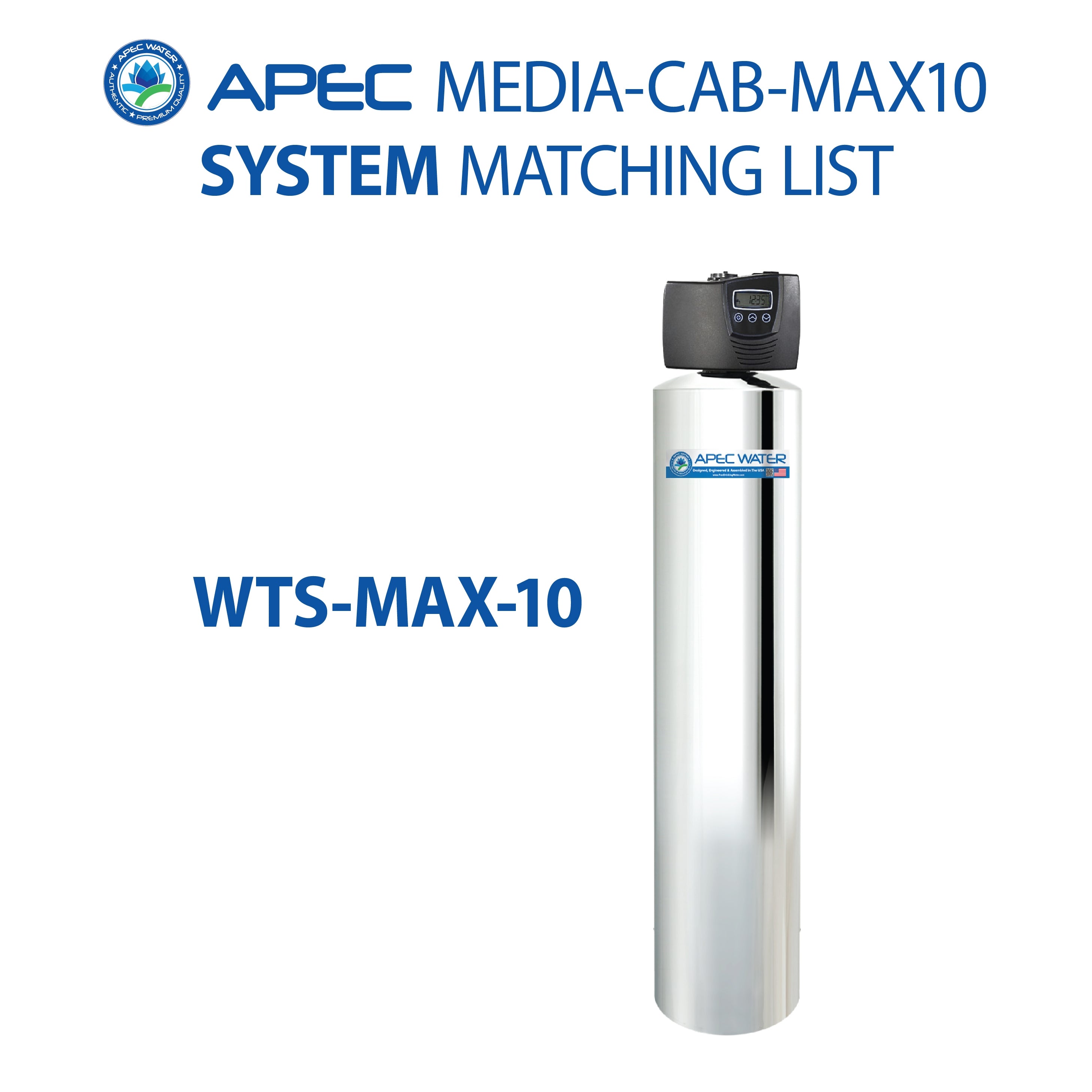 WTS-MAX-10 Replacement Media for chloramines and chlorine reduction 1 C.F.