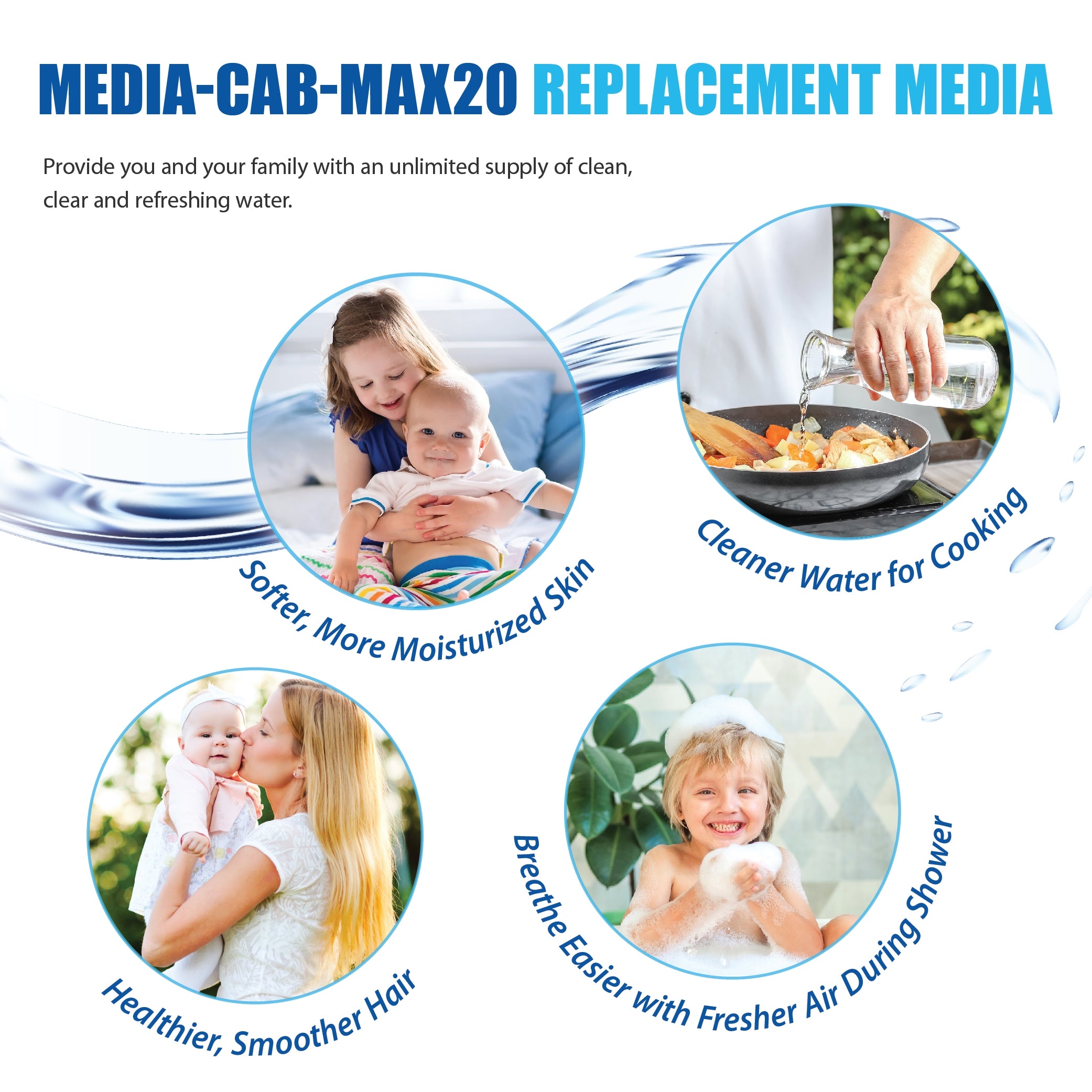WTS-MAX-20 Replacement Media for chloramines and chlorine reduction 2 C.F.