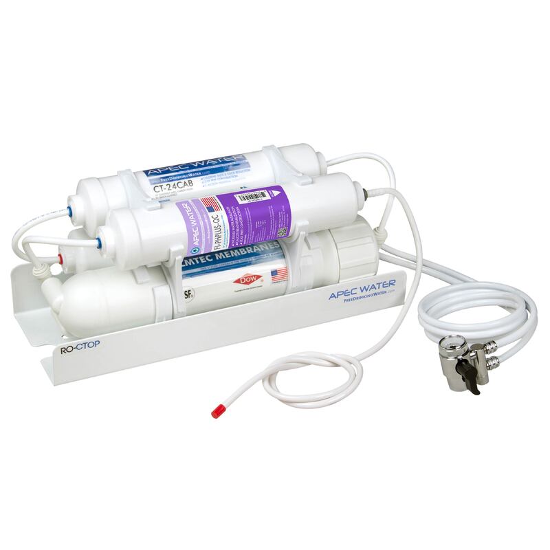 RO-CTOP-PH – Portable Alkaline Mineral 90 GPD Countertop Reverse Osmosis Water Systems for Drinking Water