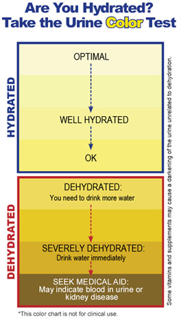 urine color chart